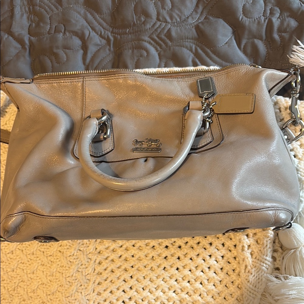 Coach Beige Leather Bag